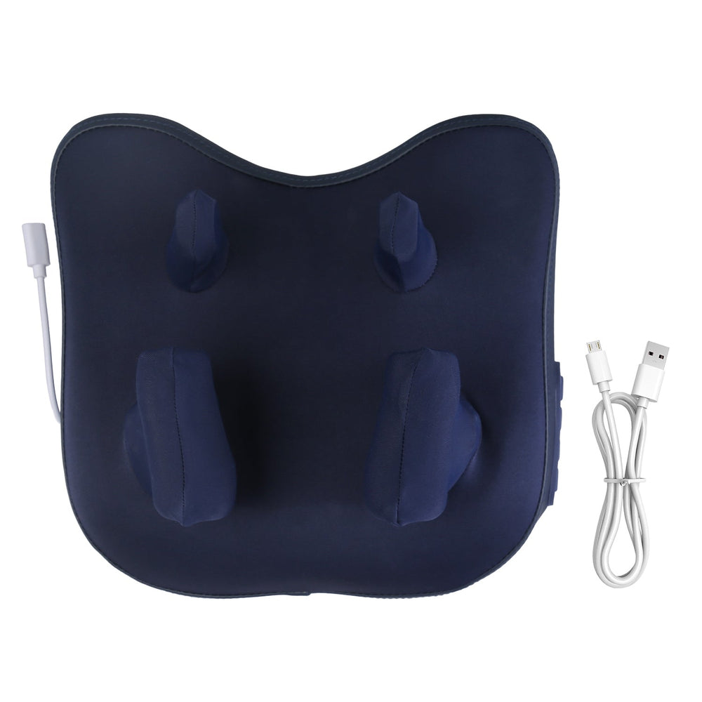 Cordless Neck Shoulder Massager With Soothing Heating 3 Intensity Levels 2 Heating Levels Electric 4D Shiatsu Deep Kneading Pillow For Back Traps Gift