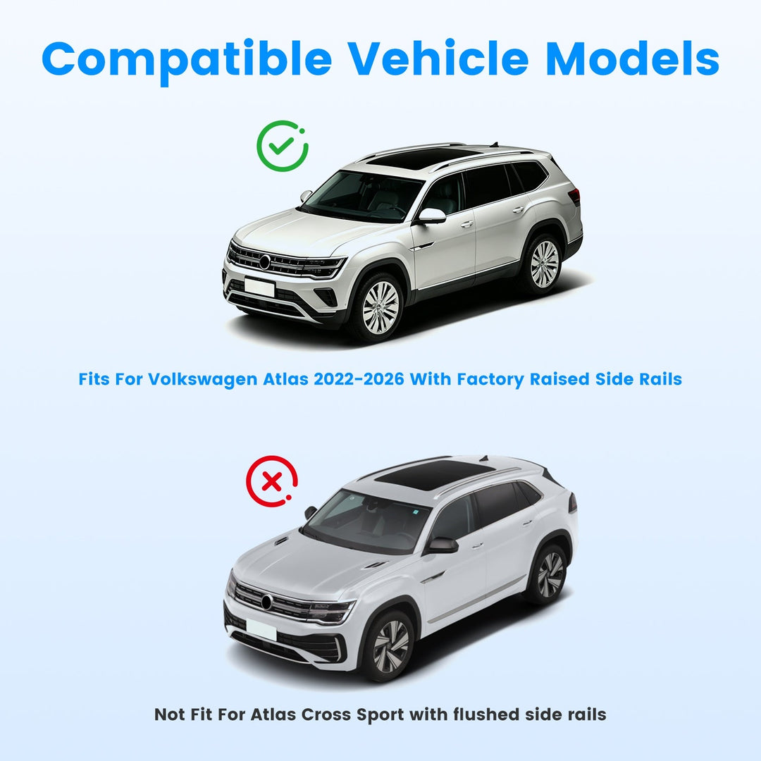 Roof Rack Cross Bars for Volkswagen Atlas 2022-2026