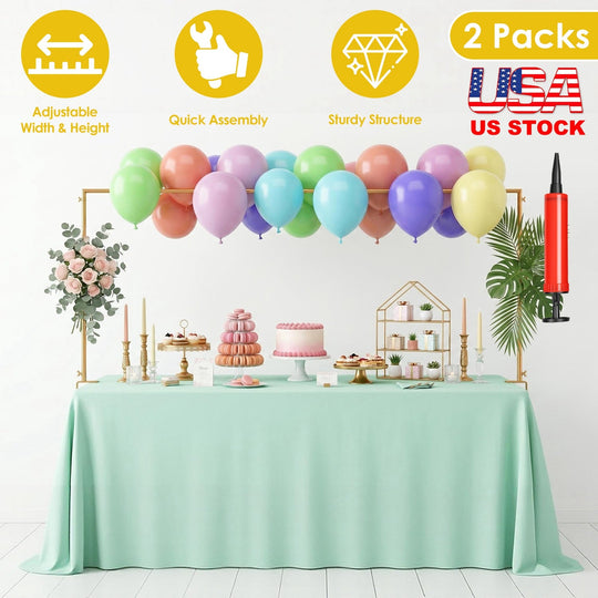 Adjustable Table Arch Stand for Balloon & Floral Decorations