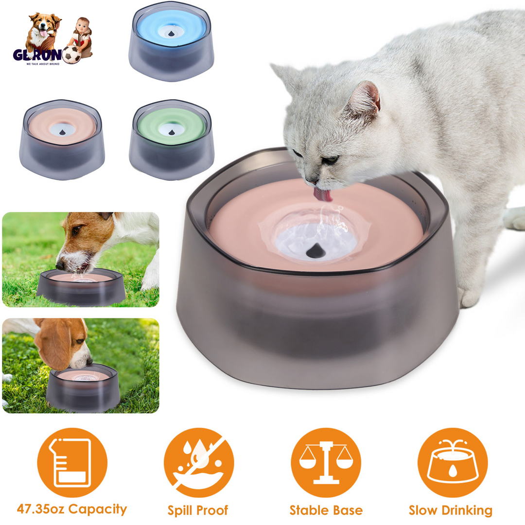 GBruno No Spill Dog Cat Water Bowl