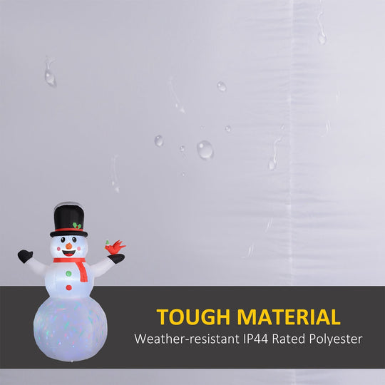 12ft Inflatable Christmas Snowman with Cardinal & LED Lights