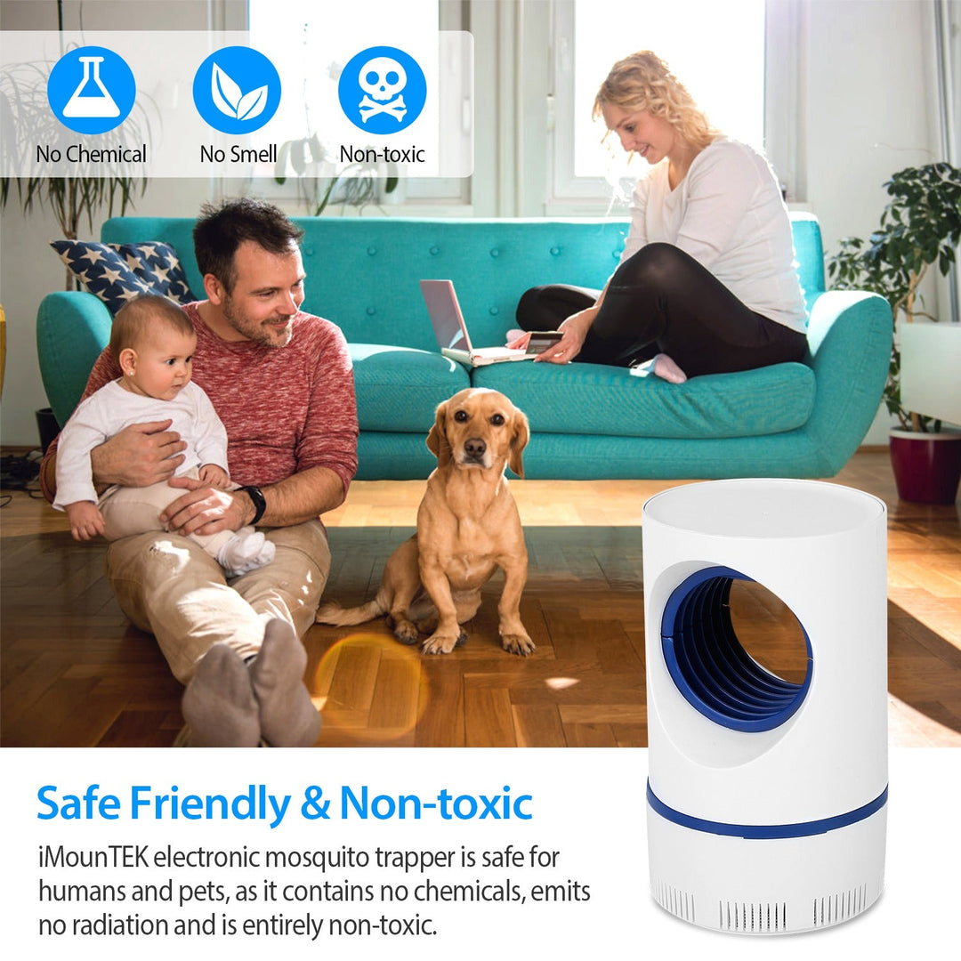 Electric Mosquito Killer Lamp UV Light Mosquito Zapperwith USB Power Supply Portable Fruit Fly Trap Insect Pests Killer Child Safe for Home Kitchen Be