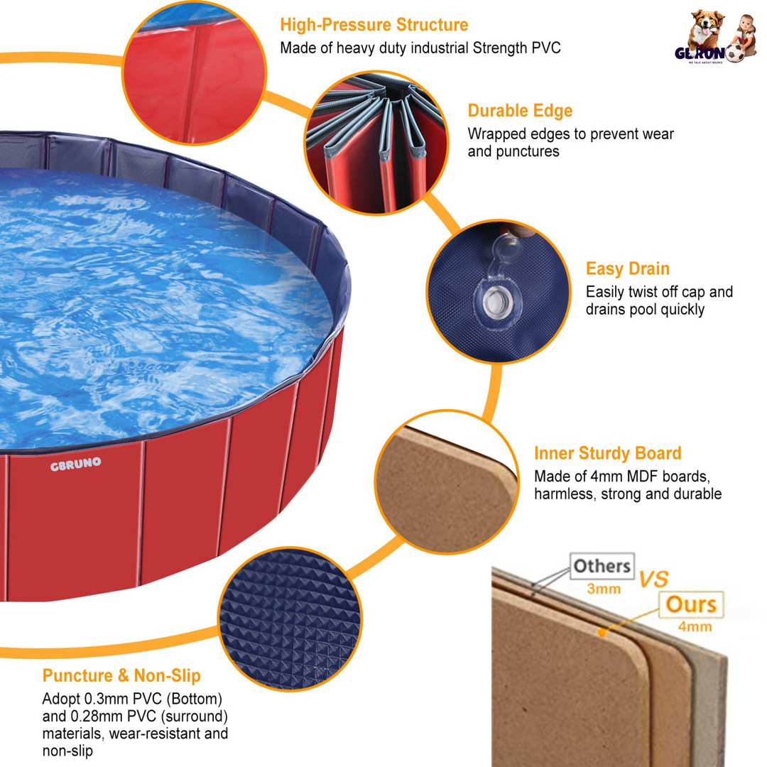 GBruno Foldable Pet Swimming Pool