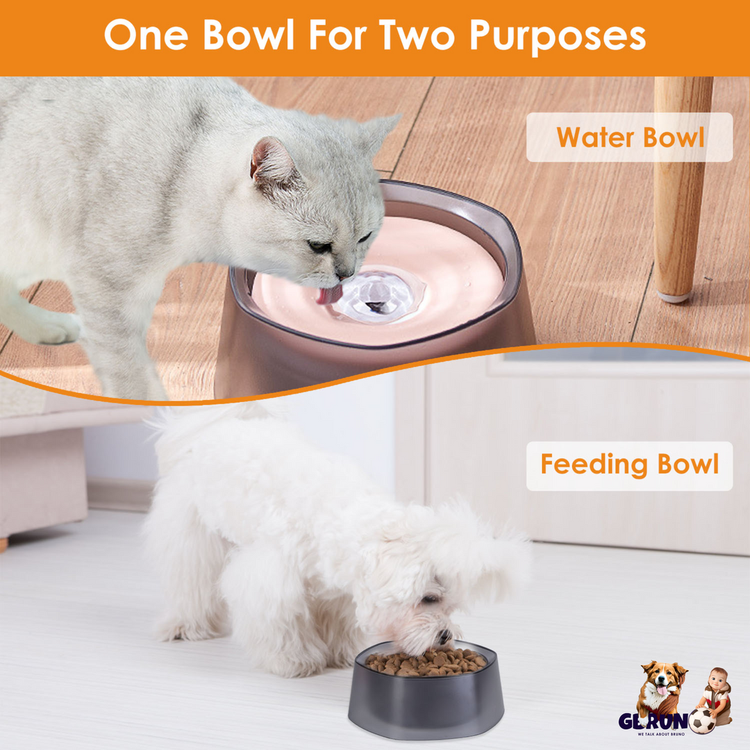 GBruno No Spill Dog Cat Water Bowl