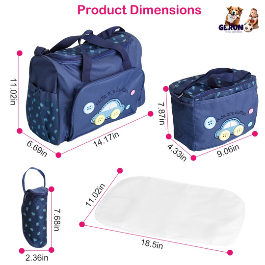 GBruno 4Pcs Diaper Bag