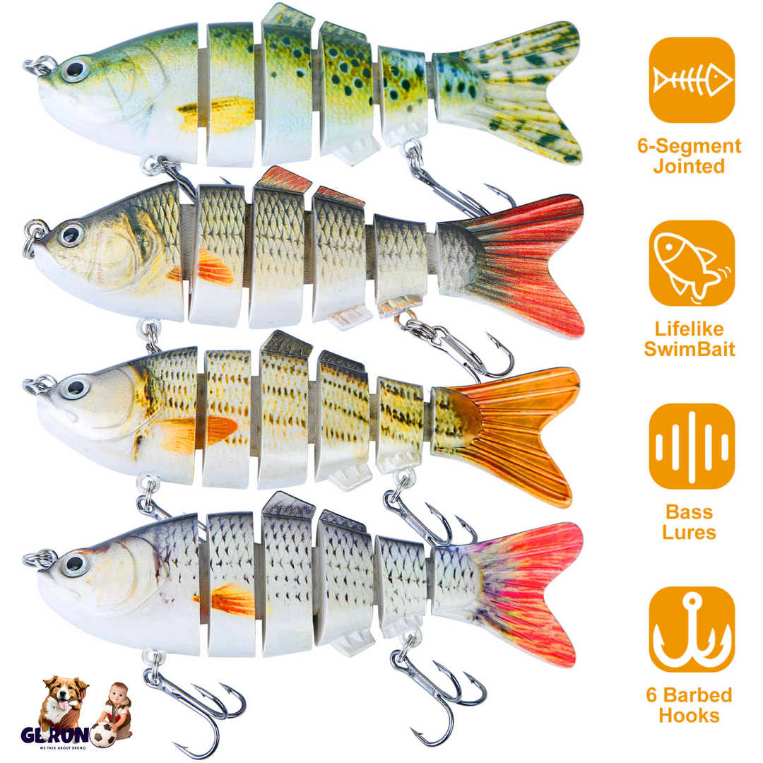 GBruno 4Pcs 10cm/20g Fishing Lure