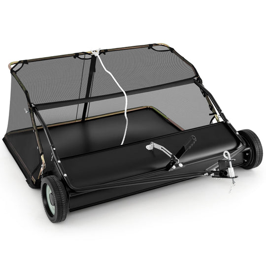 42 Inch Tow-Behind Lawn Sweeper with 26/27 Cu.FT Hopper Bag