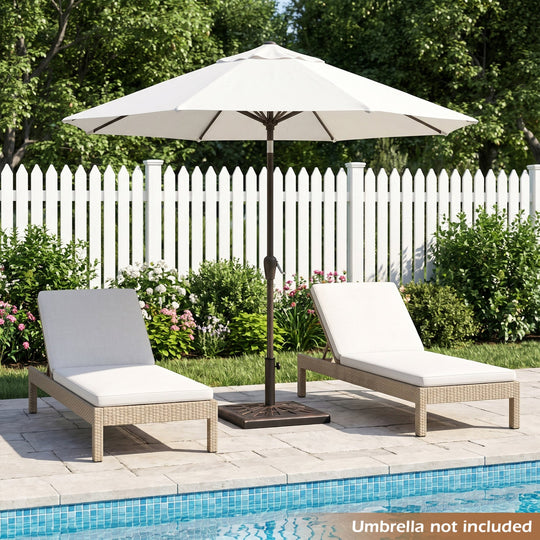 Patio Umbrella Base 42 lbs with Adjustable Knob - Bronze