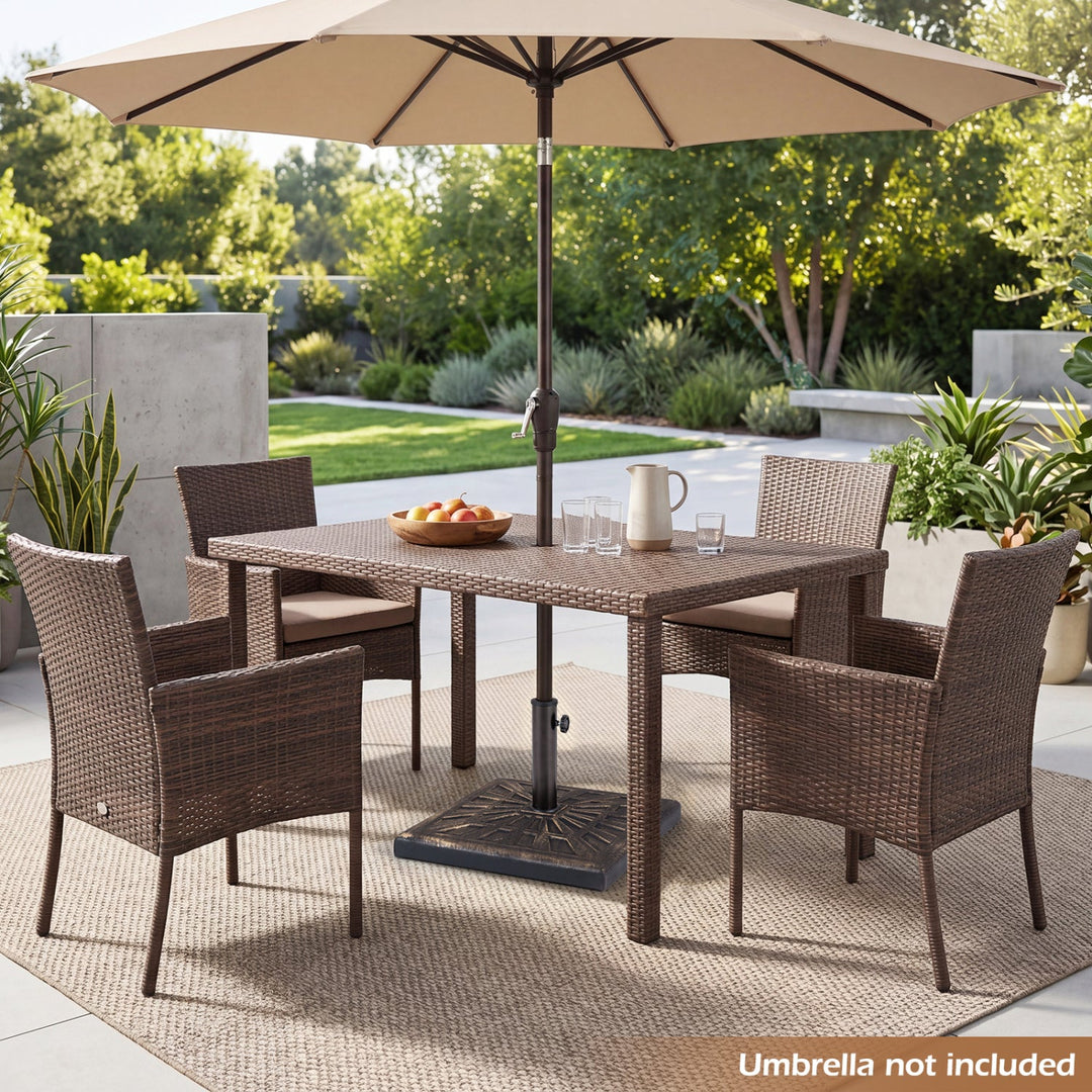 Patio Umbrella Base 42 lbs with Adjustable Knob - Bronze