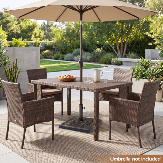 Patio Umbrella Base 42 lbs with Adjustable Knob - Bronze