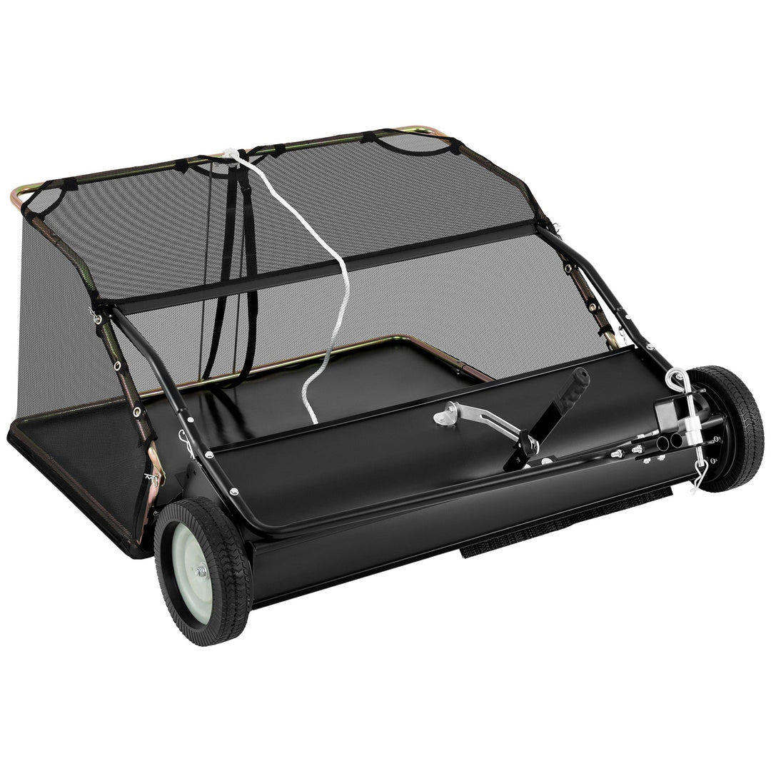 42 Inch Tow-Behind Lawn Sweeper with 26/27 Cu.FT Hopper Bag