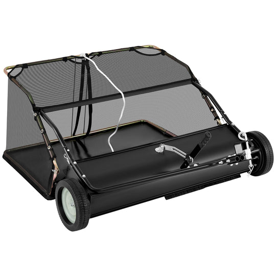 42 Inch Tow-Behind Lawn Sweeper with 26/27 Cu.FT Hopper Bag