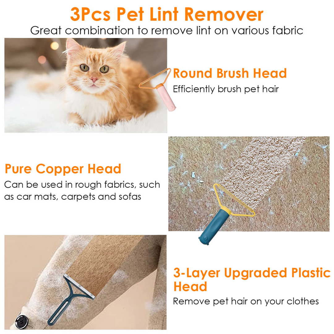 GBruno 3Pcs Portable Lint Remover