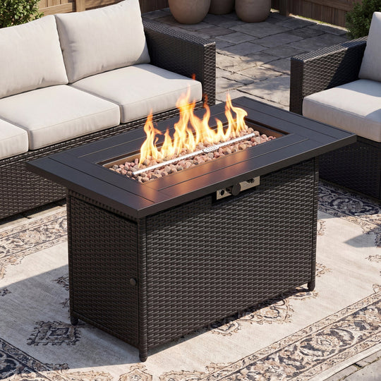 44.5" Propane Fire Pit Table with 50,000 BTU Burner
