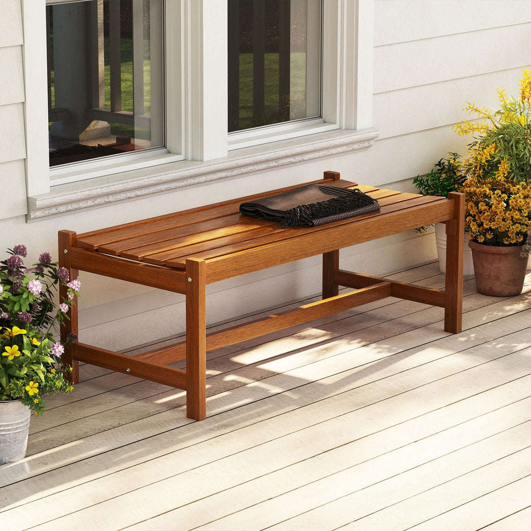 44" Patio Wood Bench Set of