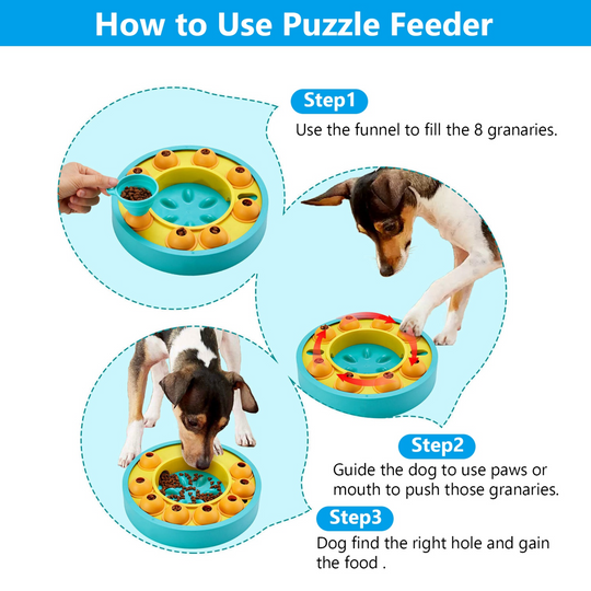 GBruno Dog Puzzle Food Feeder