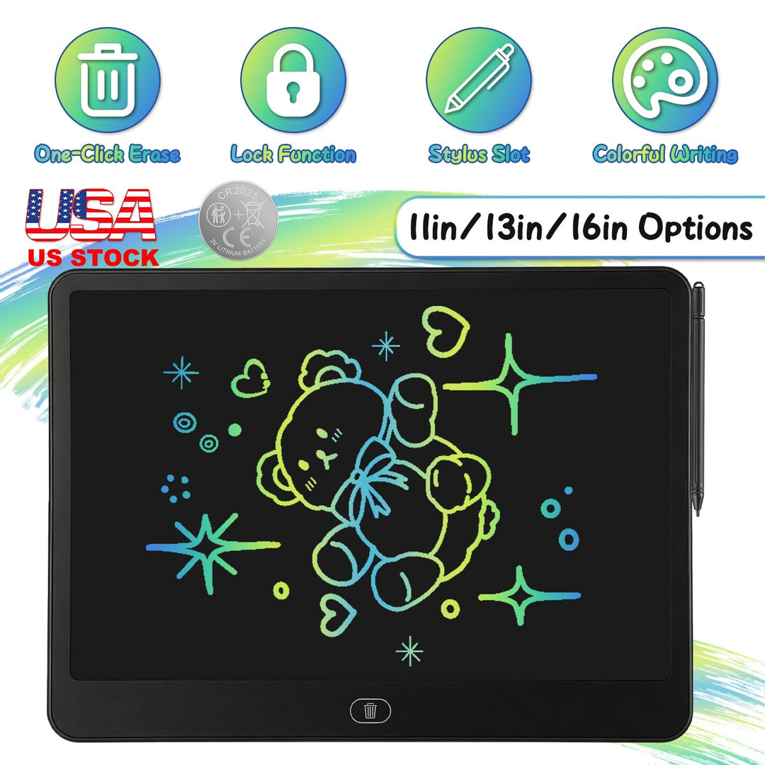 LCD Writing Tablet for Kids with Stylus & Lock Function