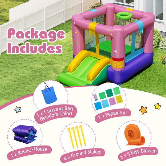 Bouncy Castle with Jumping Area and 520W Blower