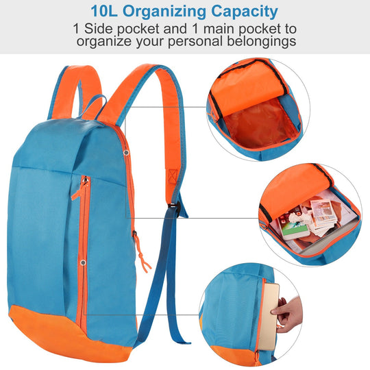 10L Outdoor Sport Backpack Waterproof Daypack Travel Knapsack Schoolbag for Sports Traveling Climbing Cycling Hiking