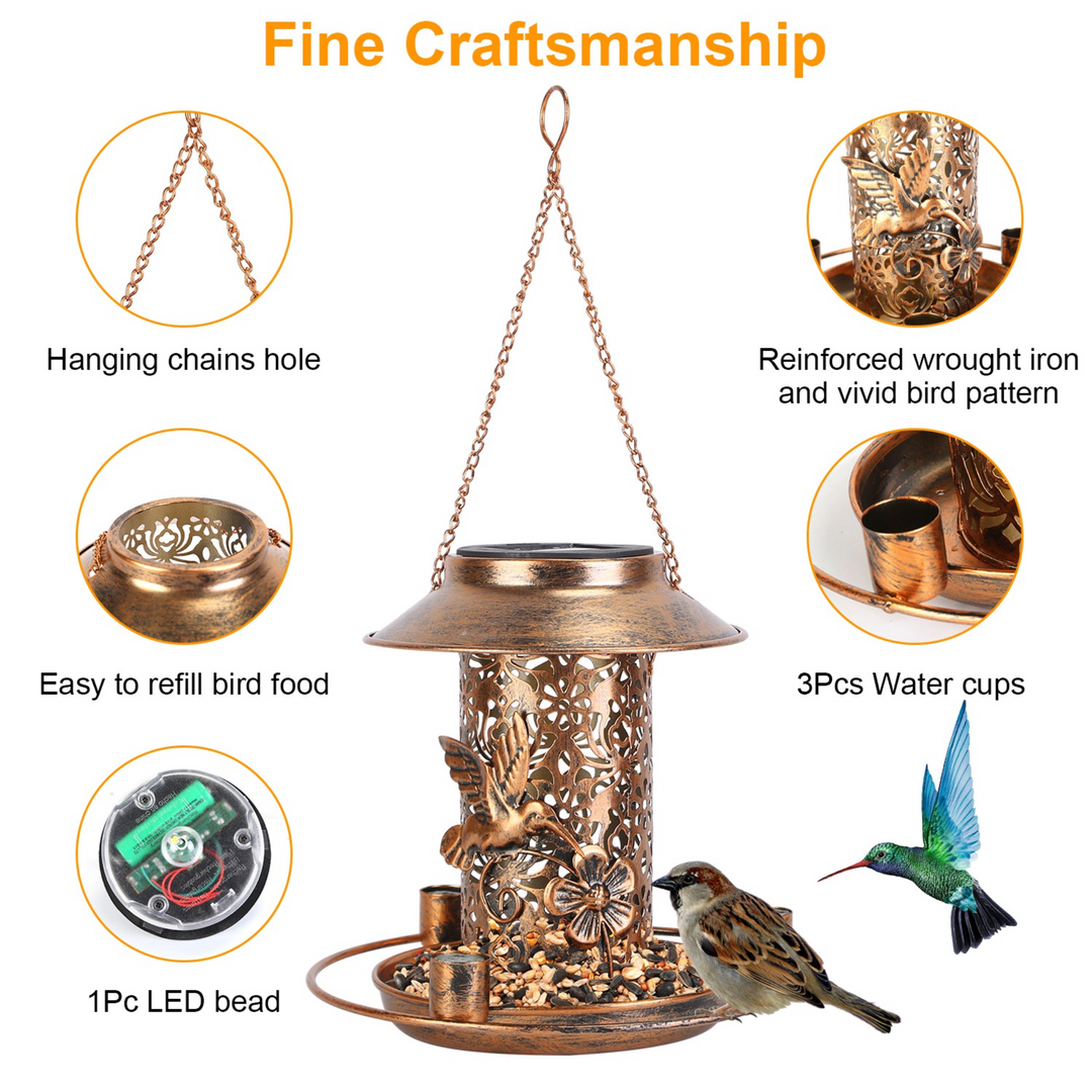 GBruno Solar Bird Feeder