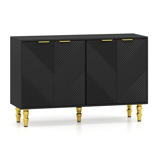47" Sideboard Buffet Cabinet with Chevron Fluted Doors