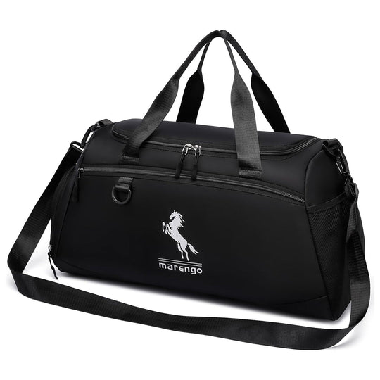 Gym Duffle Bag with Shoe Compartment & Wet Pocket 37L