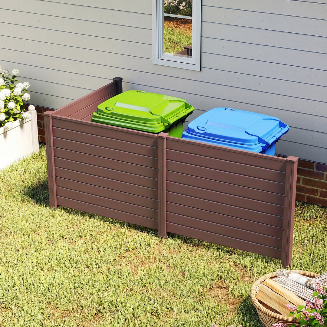 48 x 38 Inches Air Conditioner Fence 2 Panels Outdoor Privacy Fence