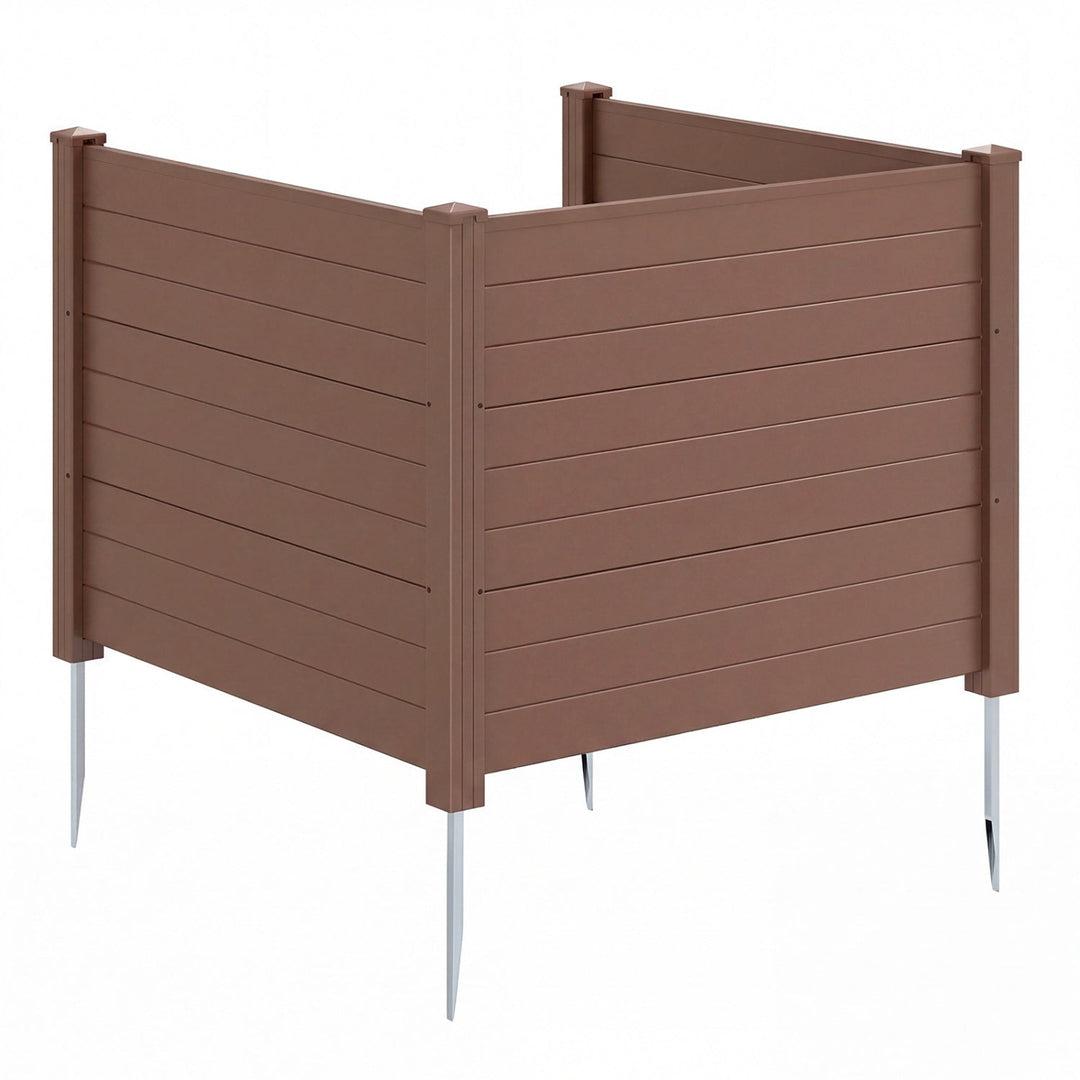 48 x 38 Inches Air Conditioner Fence 2 Panels Outdoor Privacy Fence