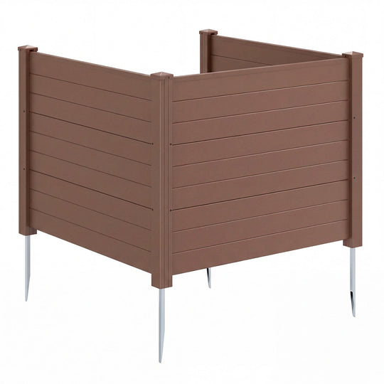 48 x 38 Inches Air Conditioner Fence 2 Panels Outdoor Privacy Fence