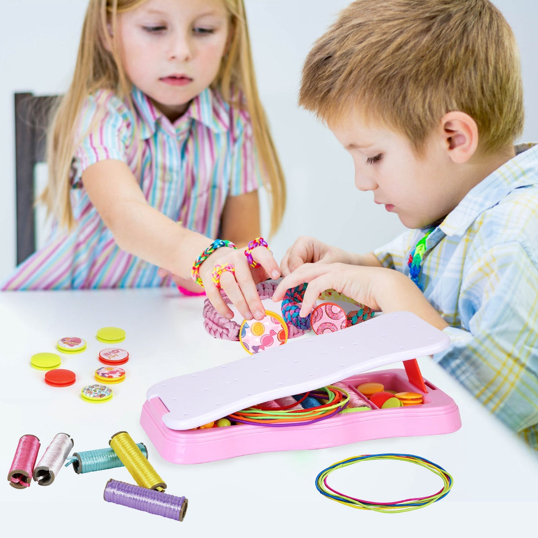 Bracelet Making Kit DIY Arts and Crafts Toys Kids Travel Activity Set Birthday Gifts For 6 7 8 9 10 11 12 Year Old Girls