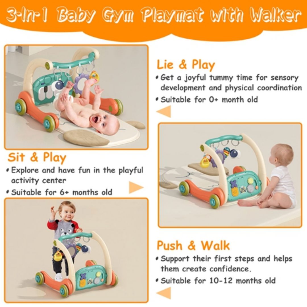 GBruno 3 in 1 Baby Gym Playmat