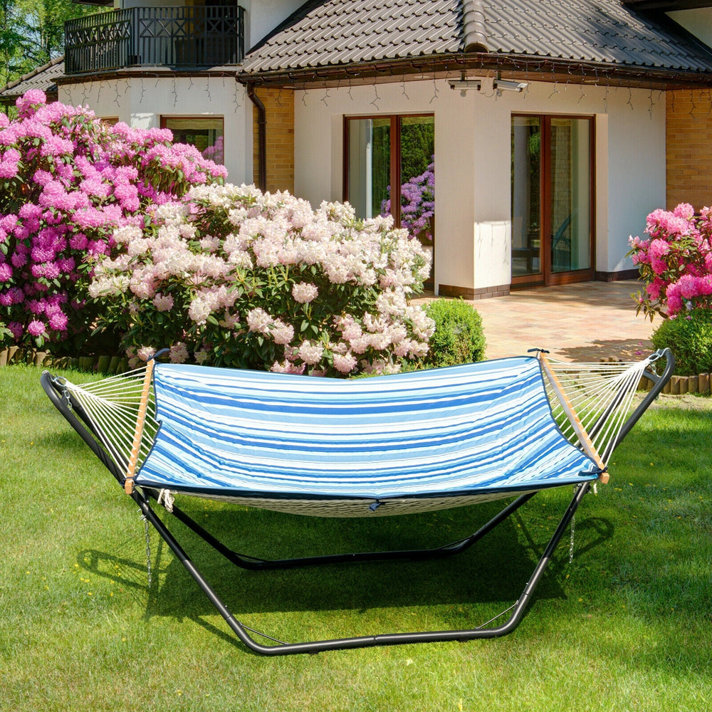 Hammock Stand Heavy Duty Steel Frame with Adjustable Chains