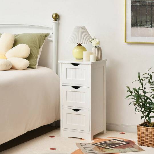 Bathroom Floor Freestanding Storage Organizer with 3 Drawers