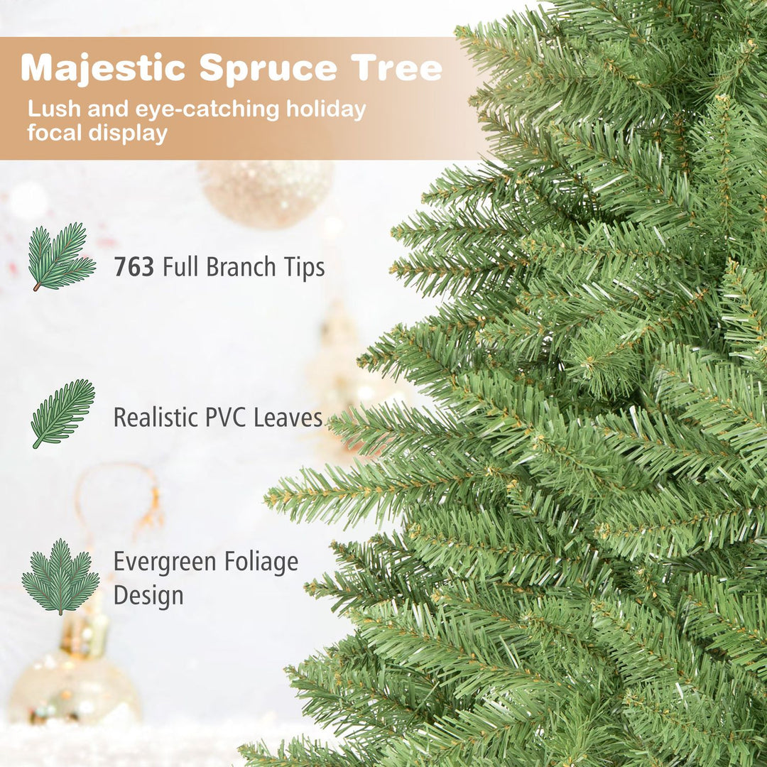 4.5 FT Artificial Christmas Tree with Easy-Setup Hinges