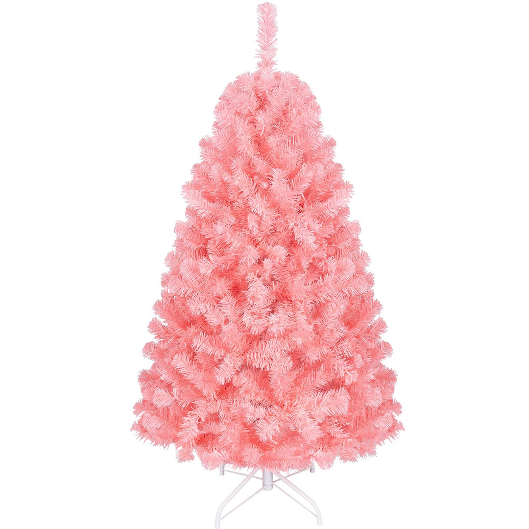 6 FT Pre-Lit Pink Christmas Tree with 500/250/140/750 Warm White LED Lights