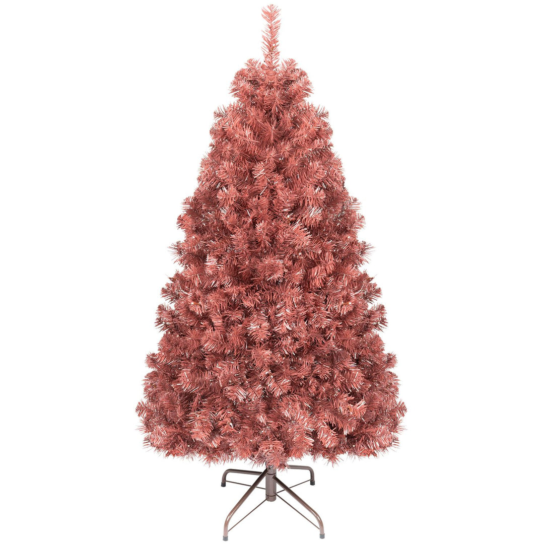 4.5 FT Pre-Lit Red Christmas Tree with 500/250/140/750 Warm White LED Lights
