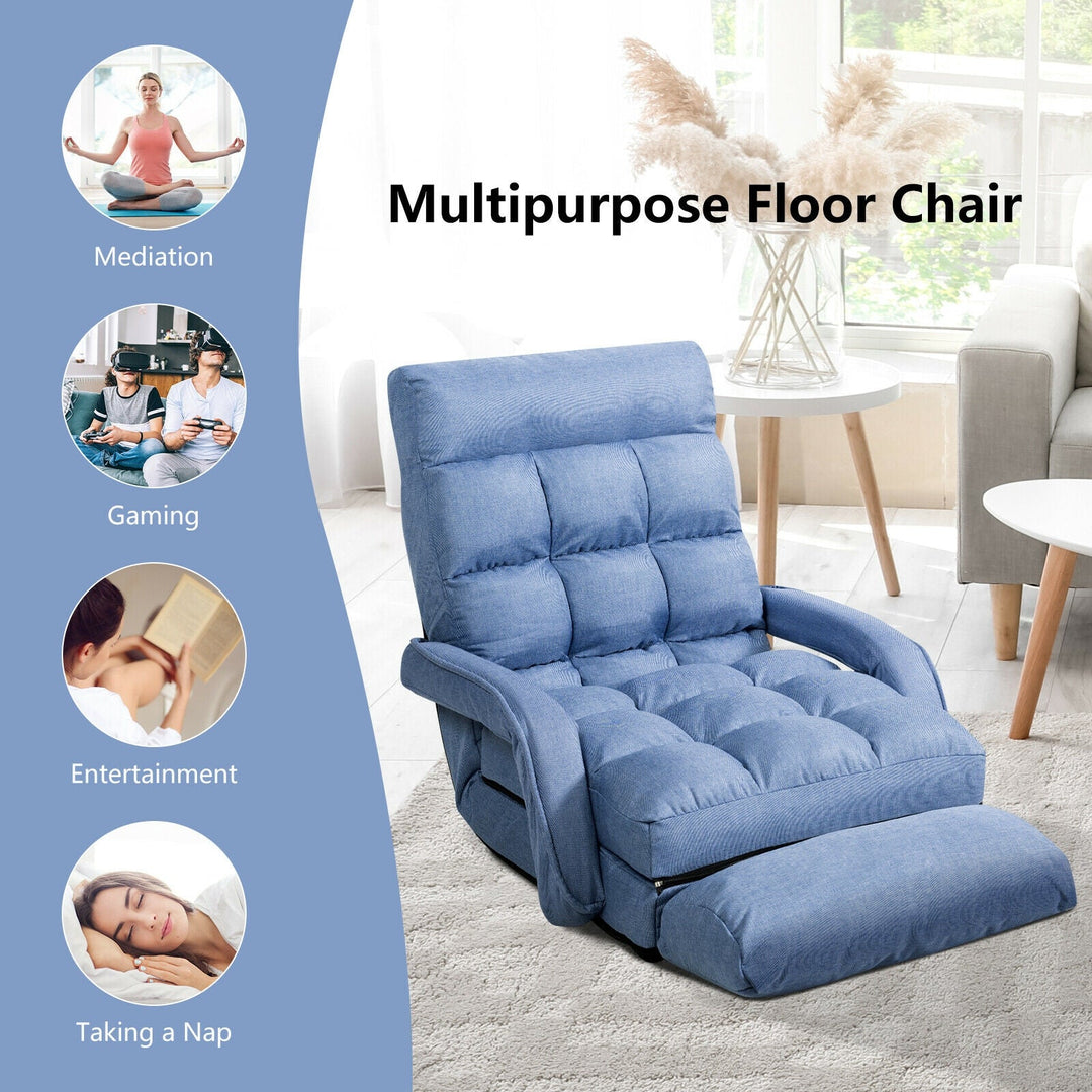 Set of 2 Folding Face Down Tanning Chair with Face Hole 3 Removable Pillows