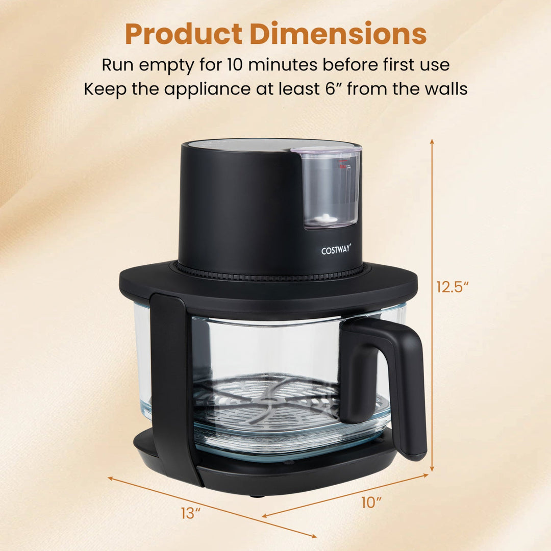 4.7 QT Glass Air Fryer with Steam Frying Mode