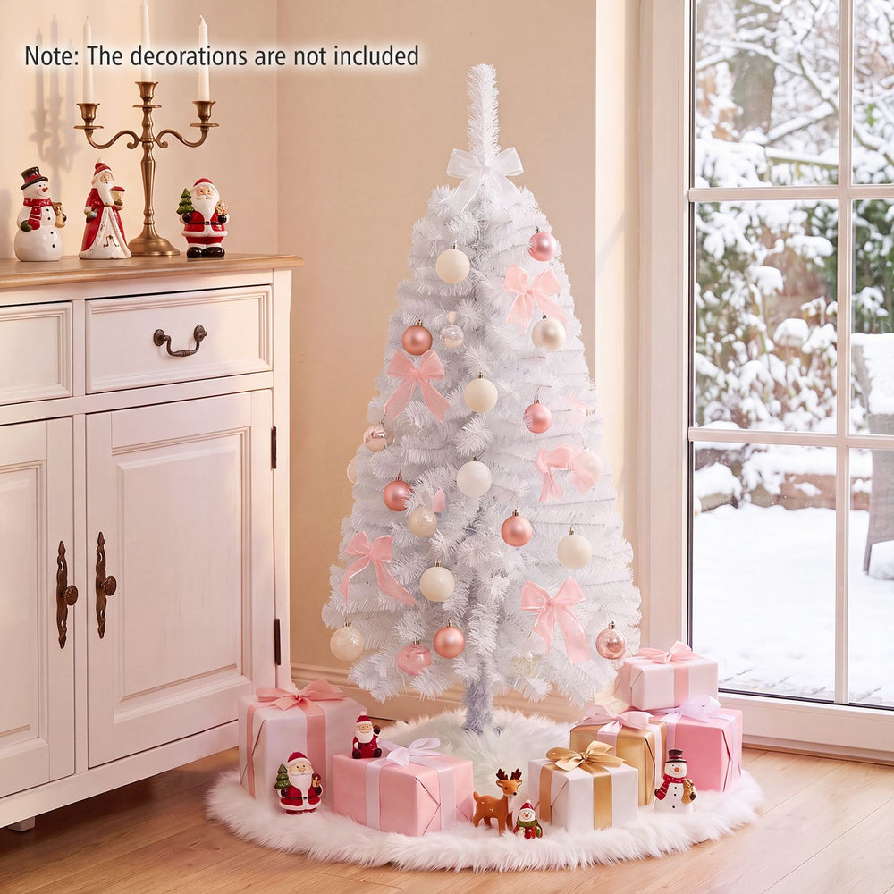 4 FT Artificial Christmas Tree with 110 Branch Tips and 50 Warm White LED Lights