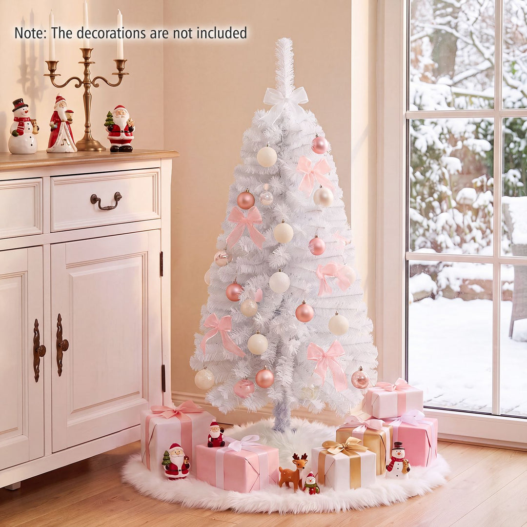 4 FT Artificial Christmas Tree with 110 Branch Tips and 50 Warm White LED Lights