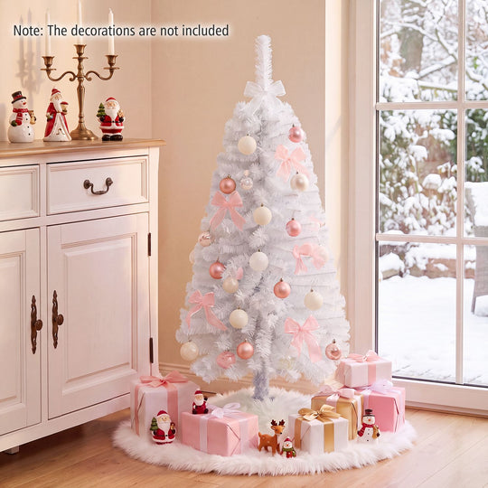 4 FT Artificial Christmas Tree with 110 Branch Tips and 50 Warm White LED Lights