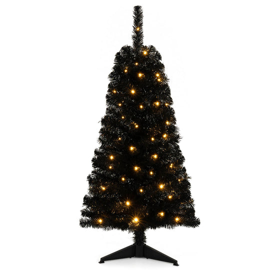 4 FT Artificial Christmas Tree with 110 Branch Tips and 50 Warm White LED Lights