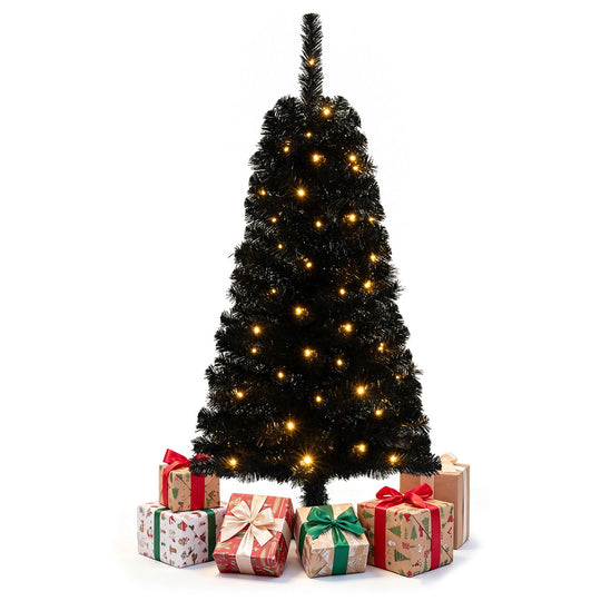 4 FT Artificial Christmas Tree with 110 Branch Tips and 50 Warm White LED Lights