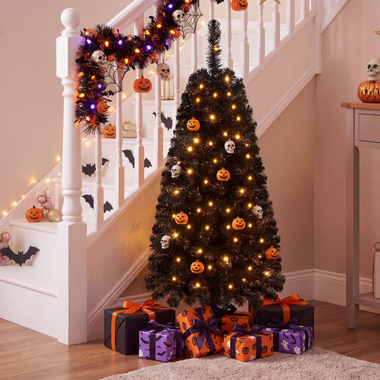 4 FT Artificial Christmas Tree with 110 Branch Tips and 50 Warm White LED Lights
