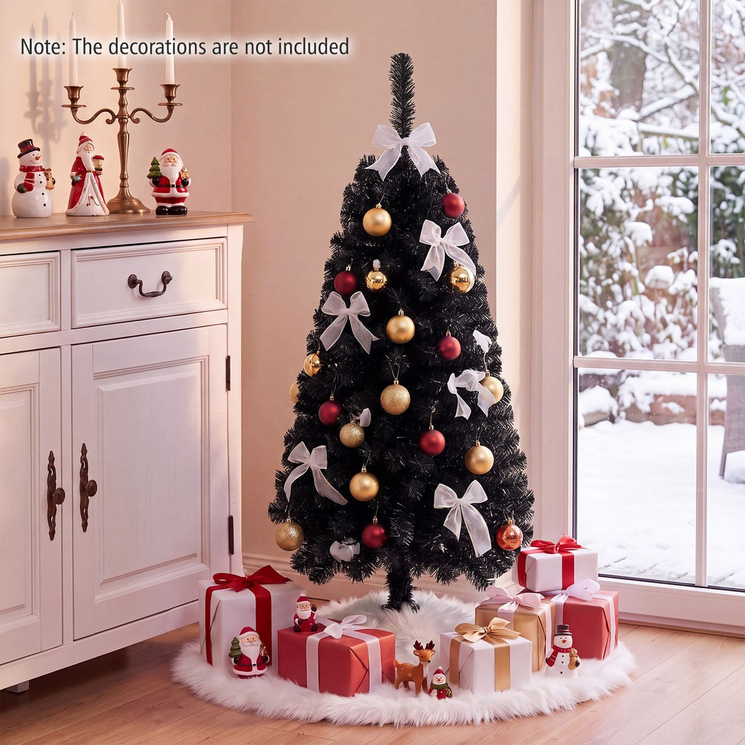 4 FT Artificial Christmas Tree with 110 Branch Tips and 50 Warm White LED Lights
