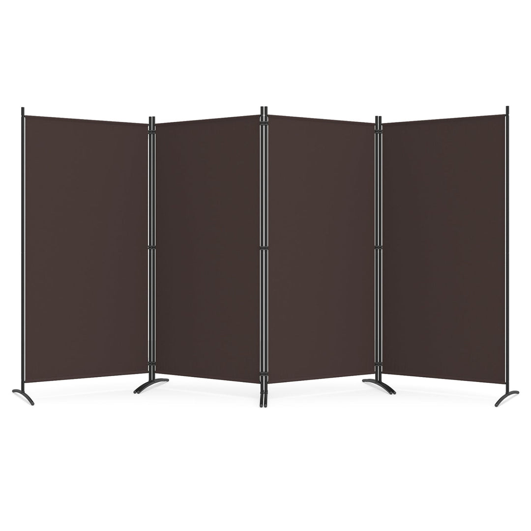 4 Panel Room Divider Screen 6 FT Tall Folding Privacy Partition