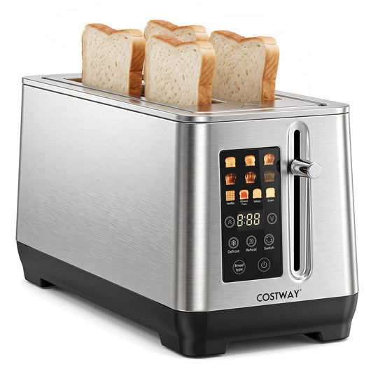 4 Slice Toaster with LED Display and 6 Browning Levels