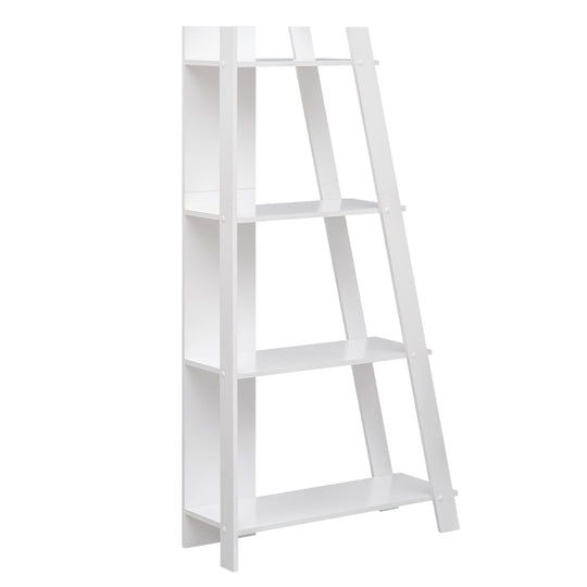 4-Tier Modern Bookshelf Wooden Vertical Display Book Shelf for Small Space