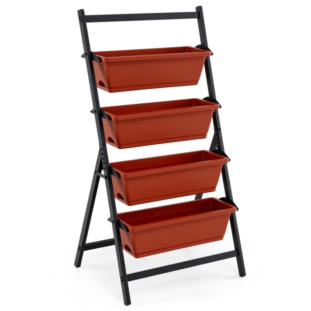 4-Tier Vertical Raised Garden Bed with Drainage Holes