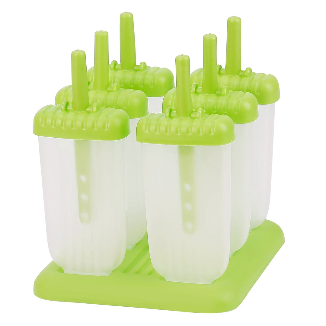 6Pcs Popsicle Molds Reusable Ice Cream DIY Ice Pop Maker Ice Bar Maker Plastic Popsicle Mold For Homemade Iced Snacks